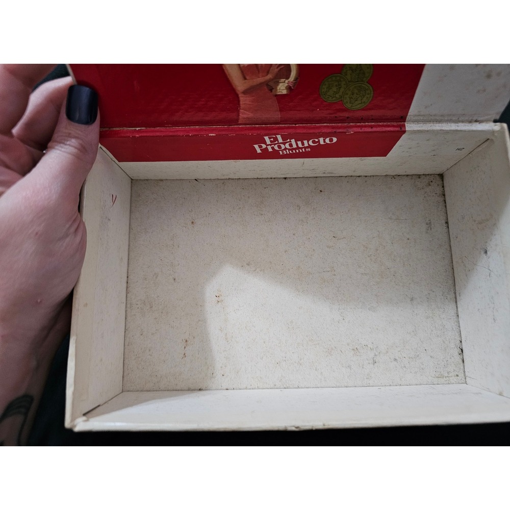 Vintage El Producto Blunts Cigar Box Empty Cardboard Tobacciana Collectible - Picture 4 of 8
